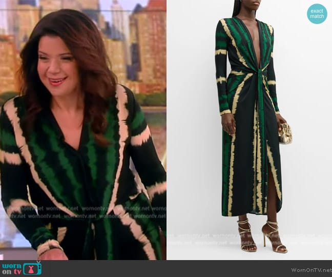 Johanna Ortiz Mito De Selva Ankle Dress worn by Ana Navarro on The View