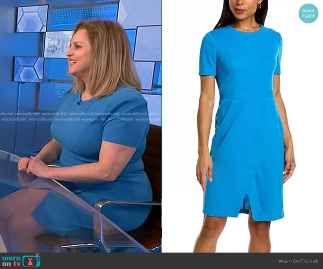 Maggy London Faux Wrap Sheath Dress worn by Dr. Carol Ash on NBC News Daily