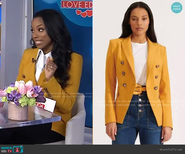 Veronica Beard Miller Dickey Jacket worn by Devyn Simone on Today