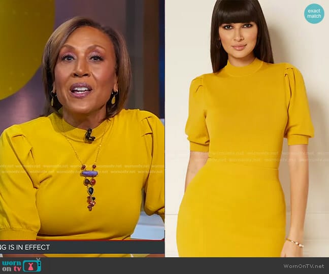 New York & Company Millie Sweater - Eva Mendes Collection worn by Robin Roberts on Good Morning America