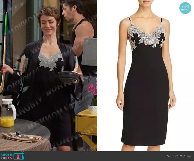 Natori Luxe Shangri-La Chemise worn by Sarah Horton (Linsey Godfrey) on Days of our Lives