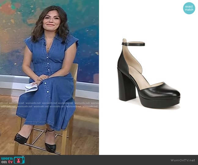 Naturalizer Giovanna Ankle Strap Platform Pump worn by Adrianna Barrionuevo Brach on Today