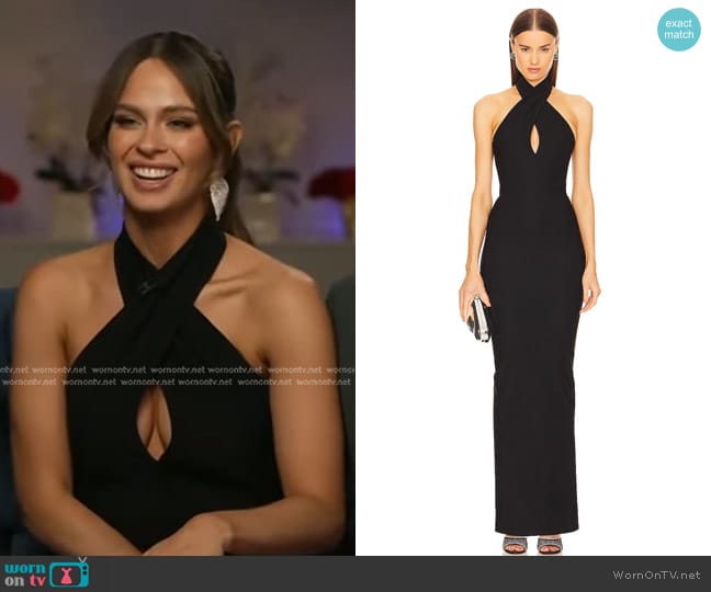 Michael Costello Fritz Gown worn by Kelsey Anderson on Good Morning America