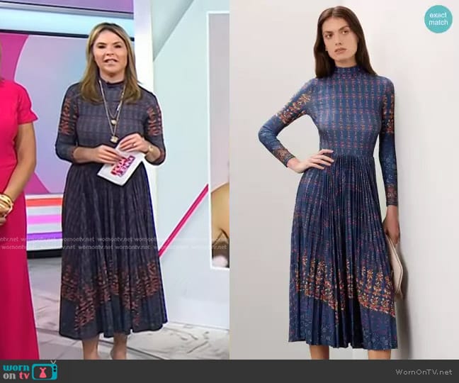 Hunter Bell Sabine Dress worn by Jenna Bush Hager on Today