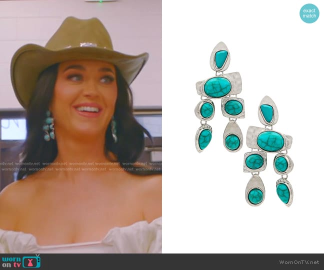 Petit Moments Stone Earrings worn by Katy Perry on American Idol