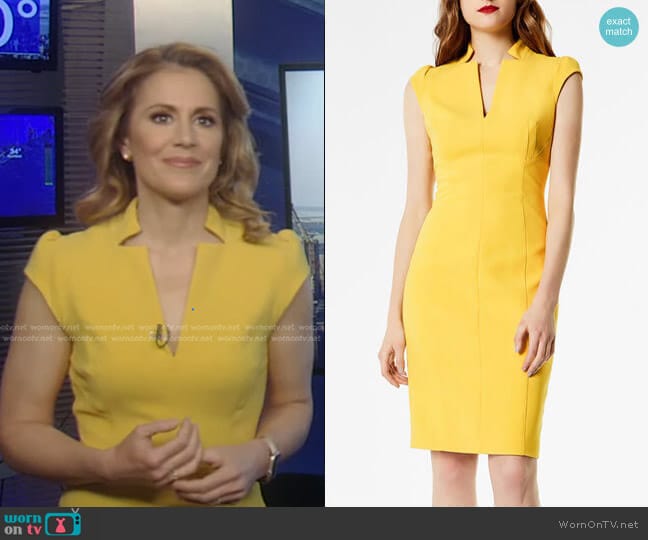 Karen Millen Tailored Pencil Dress worn by Raegan Medgie on Good Morning America