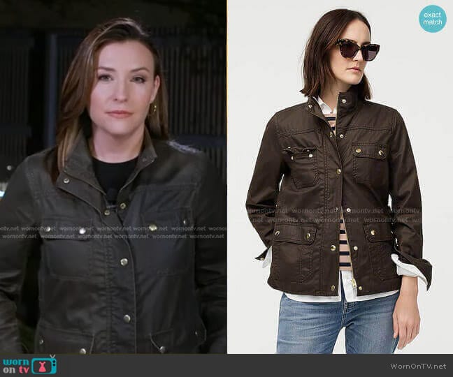 J.Crew The Downtown Field Jacket worn by Mary Bruce on Good Morning America