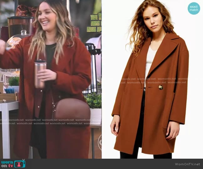 Topshop Carly Coat worn by Jo Wilson (Camilla Luddington) on Greys Anatomy