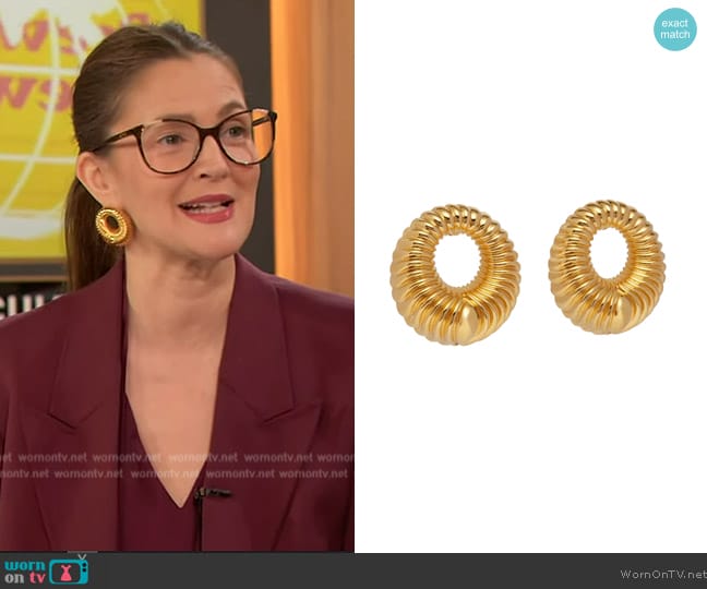 Antonia Aequor Weaves Earrings worn by Drew Barrymore on The Drew Barrymore Show