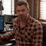 Adam’s orange checked shirt on Chicago PD