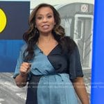 Adelle’ blue colorblock dress on Today