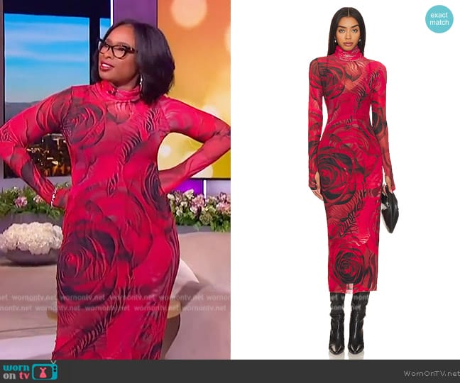 AFRM Shailene Dress worn by Jennifer Hudson on The Jennifer Hudson Show