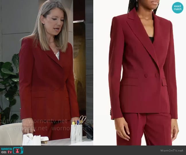 WornOnTV: Nina’s dark red blazer on General Hospital | Cynthia Watros ...