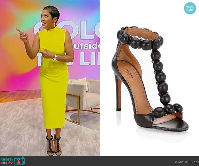 WornOnTV: Tamron’s black sandals on Tamron Hall Show | Tamron Hall ...