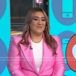 Alexis Androulakis’s pink suit on Today