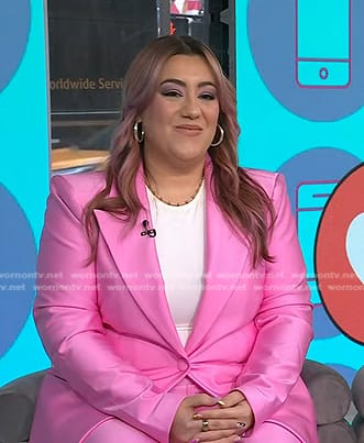 WornOnTV: Alexis Androulakis's pink suit on Today