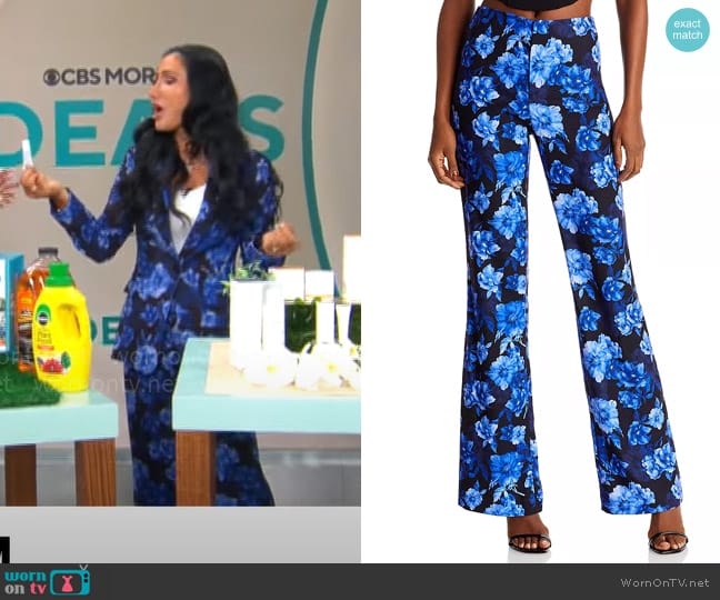 WornOnTV: Elizabeth Werner’s blue floral suit on CBS Mornings ...