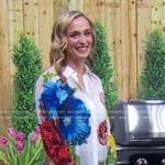 Amanda Bailey’s floral print blouse on Good Morning America