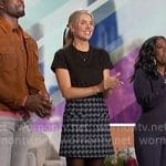 Amanda’s blue houndstooth skirt on The Talk