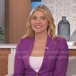 Amanda’s magenta suit on The Talk