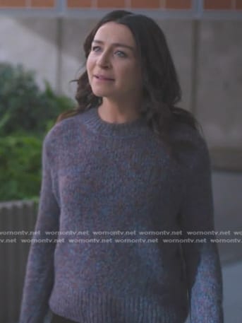 Amelia's marled sweater on Greys Anatomy