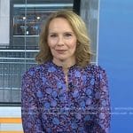 Amy Ryan’s blue floral blouse on Today