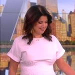 Ana’s white smocked dress on The View