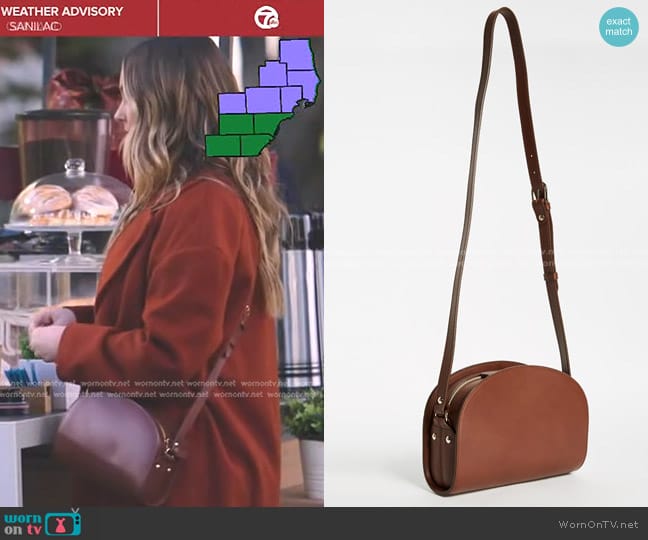 A.P.C. Half Moon Bag in Noisette worn by Jo Wilson (Camilla Luddington) on Greys Anatomy