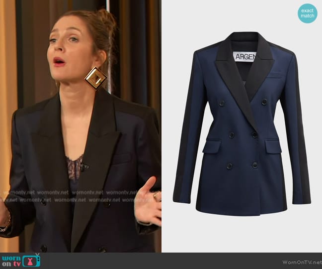 WornOnTV: Drew’s colorblock suit on The Drew Barrymore Show | Drew ...