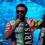 Shaggy’s printed t-shirt on Live with Kelly and Mark