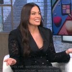 Ashley Graham’s black lace blazer on CBS Mornings