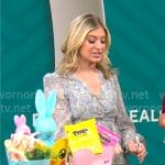 Ashley Bellman’s light blue floral maxi dress on CBS Mornings