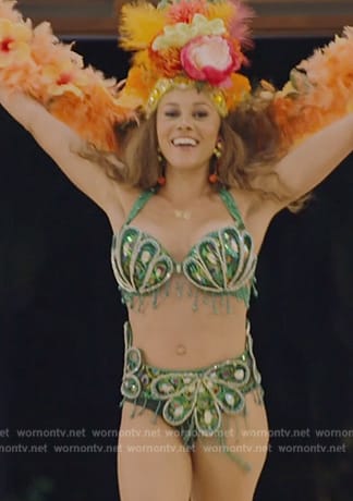 Ashley's green carnival costume on The Real Housewives of Potomac