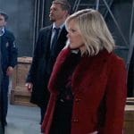 Ava’s red fur collar coat on General Hospital