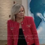 Ava’s red tweed jacket on General Hospital