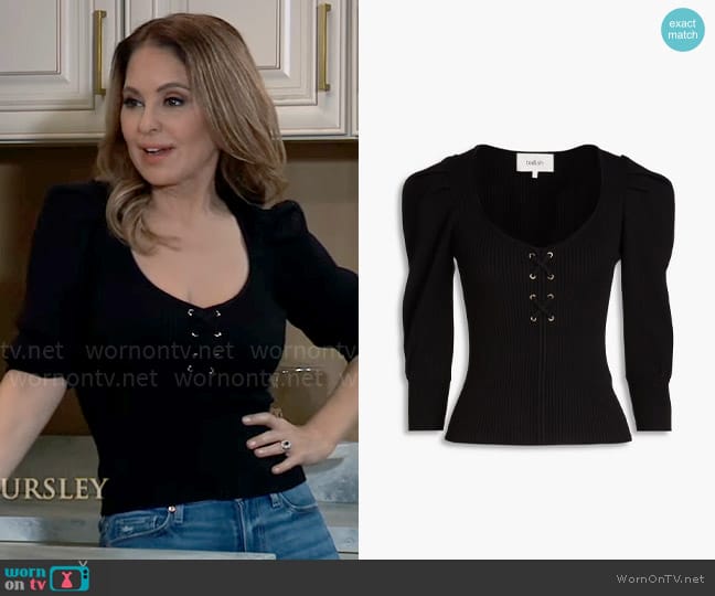 ba&sh Boby Sweater worn by Olivia Falconeri (Lisa Lo Cicero) on General Hospital