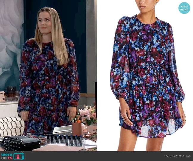 Bella Dahl Tiered Mini Dress worn by Sasha Gilmore (Sofia Mattsson) on General Hospital