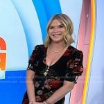 Jenna’s black floral velvet dress on Today