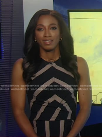 Brittany’s striped sleeveless dress on Good Morning America