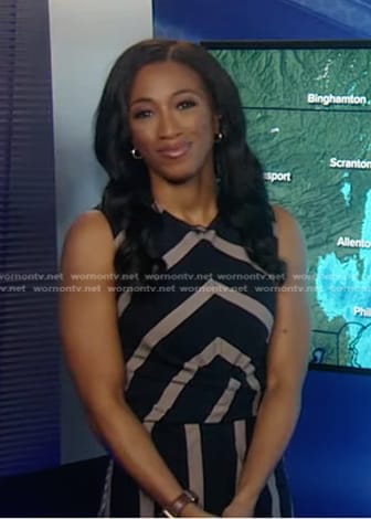 Brittany’s striped sleeveless dress on Good Morning America