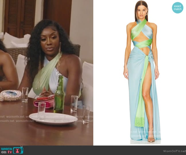 Bronx and Banco Cleopatra Gown worn by Wendy Osefo on The Real Housewives of Potomac