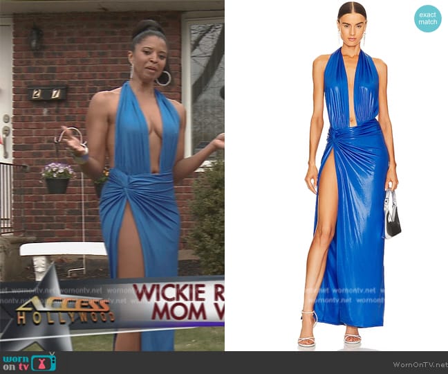 Camila Coelho Delilah Gown worn by Wickie Roy (Renée Elise Goldsberry) on Girls5eva