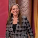 Camryn Manheim’s gray check blazer on Sherri