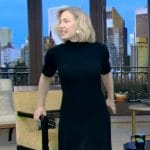 Carrie Coon’s black ribbed dress on Live with Kelly and Mark