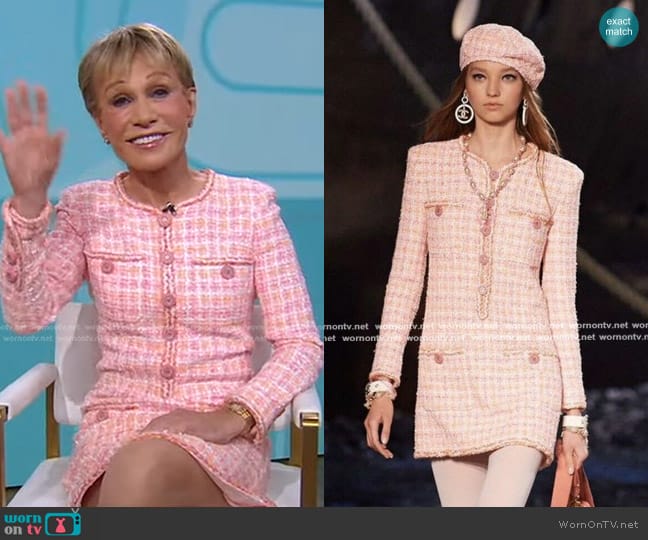 Chanel Tweed Mini Dress worn by Barbara Corcoran on Good Morning America