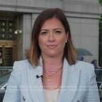 Chloe’s light blue tweed blazer on Today