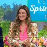 Christina Stembel’s floral blazer on Today