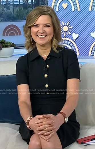 Christine Romans’ black polo dress on Today