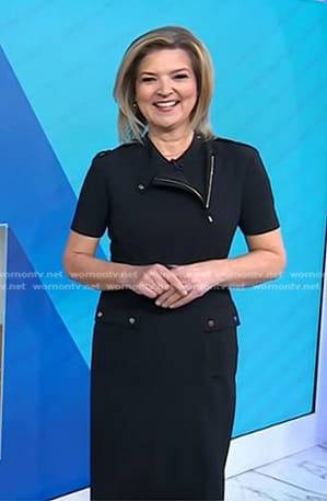 Christine Romans’s black sheath dress on Today