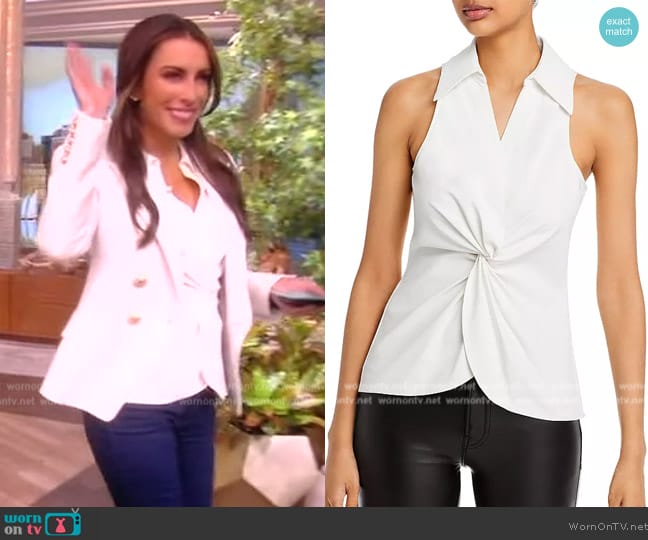 Cinq a Sept Mckenna Twisted Top worn by Alyssa Farah Griffin on The View